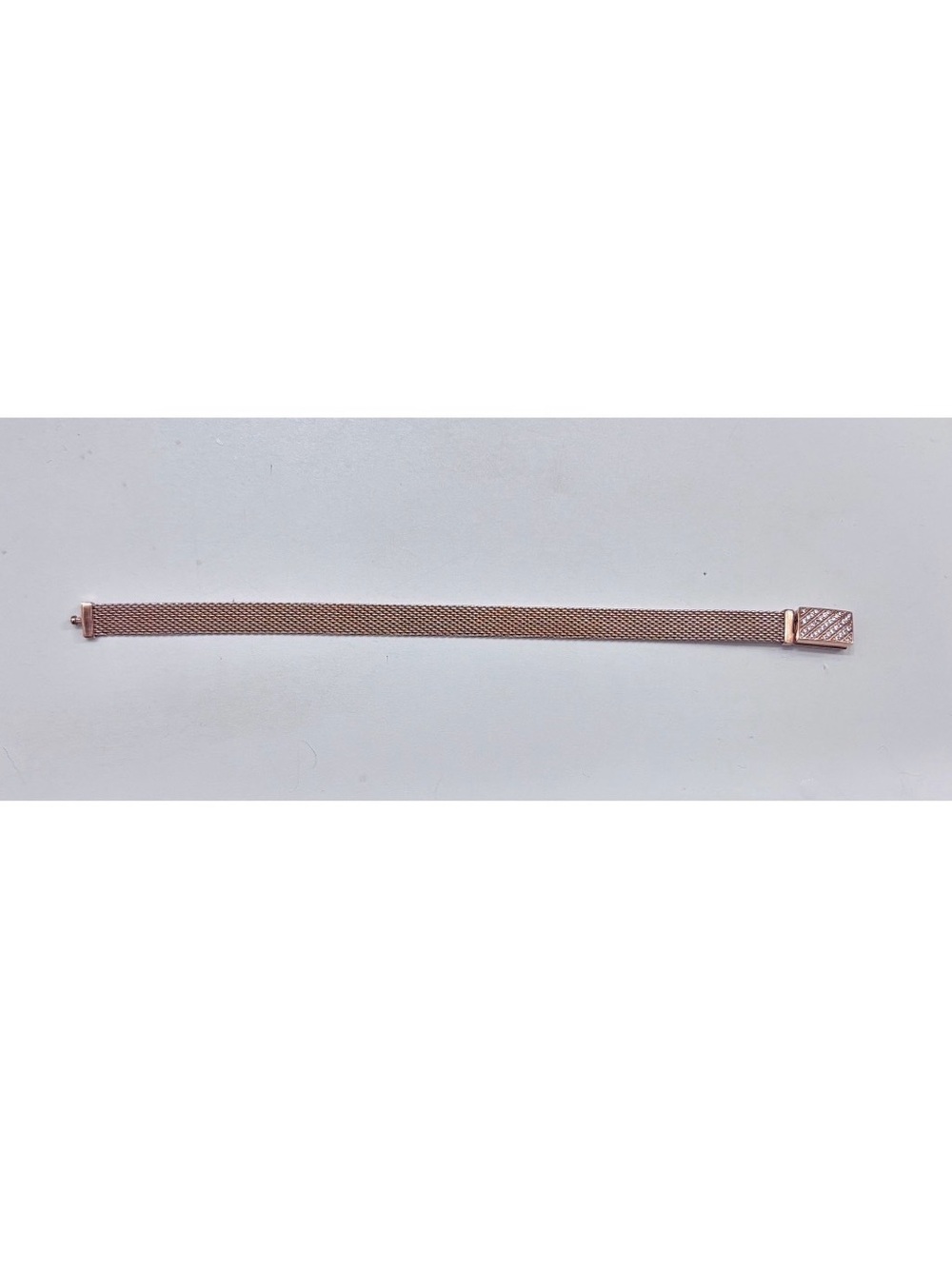 Pandora Rose Gold Mesh Bracelet with Decorative Clasp